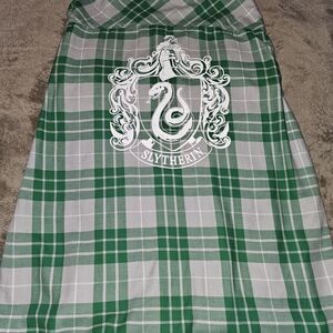 Warner Bros. Harey Potter Hot Topic Colqb Slytherin Green Plaid Maxi Skirt